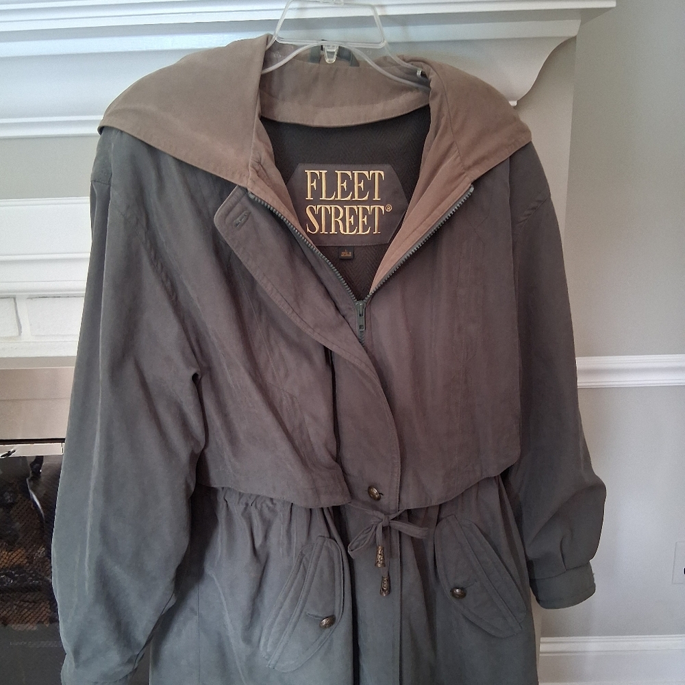 Women's Sage Green Trench Coat